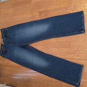 LEVI'S SIGNATURE BRAND WOMEN'S BLUE "RIBCAGE STRAIGHT" JEANS SIZE 30x32